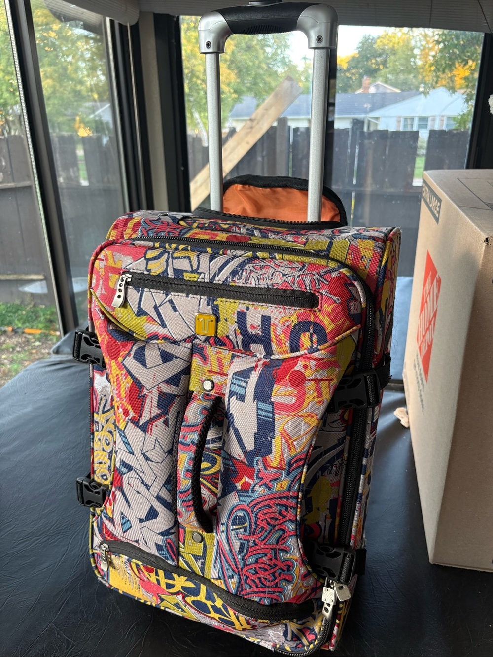 Athalon 21” Hybrid Graffiti Rolling Carry-On Luggage Suitcase